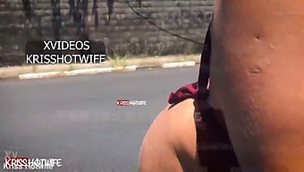 Kriss Hotwife Noel Strips Down In The Midst Of Hectic Salvador Bahia Traffic - A Christmas Treat